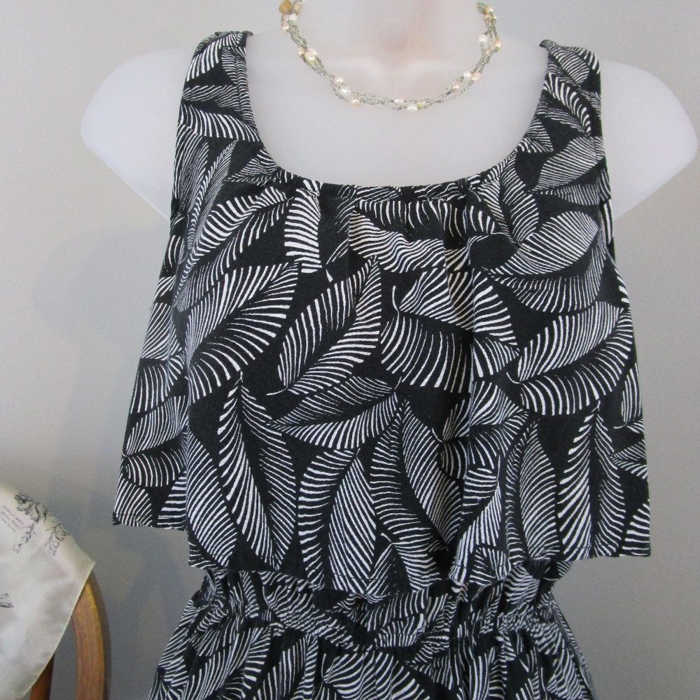 👗HP👗 Merona Leaf Print Sleeveless Maxi Dress - Picture 3 of 11
